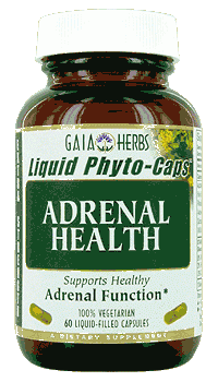 Adrenal Health with Rhodiola and Holy Basil (120 liquid caps)* GAIA Herbs